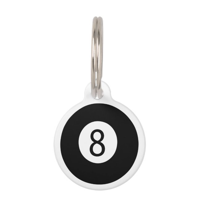 8 Ball Haustiermarke (Vorderseite)