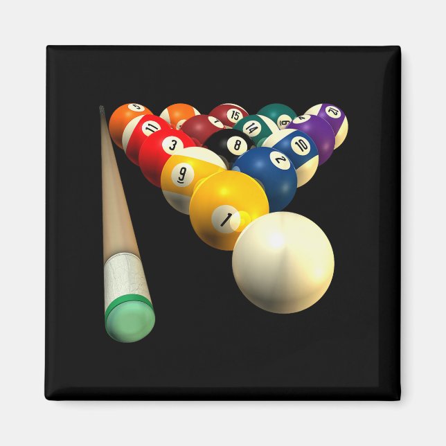 8-Ball Ol Team S für Bar League Schützen  Magnet (Vorne)