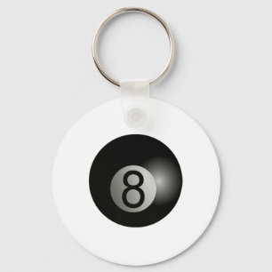 8 Ball Pool Hall Shark Billiards Spieler Hustler Schlüsselanhänger