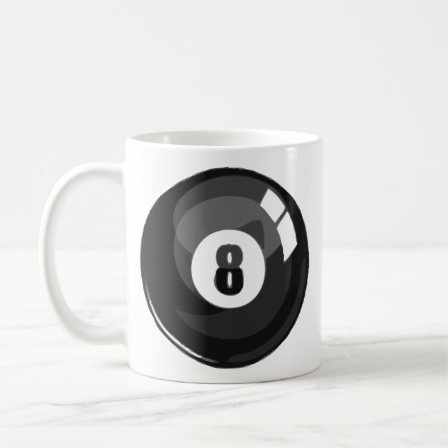 8 Ball-Pool Kaffeetasse (Links)