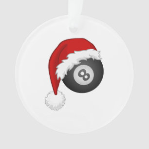 8 Ball Santa hat Funny noël billard snooker