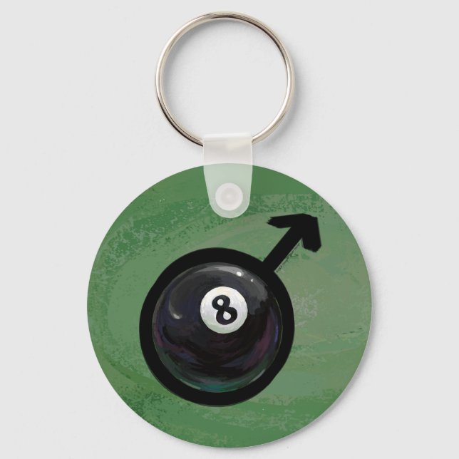 8 Ball Schlüsselanhänger (Vorderseite)
