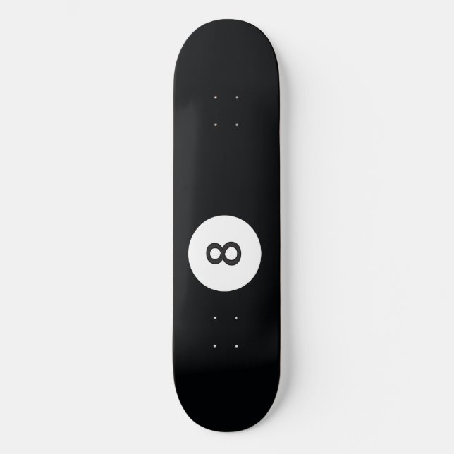 8 Ball-Skateboard Skateboard (Vorderseite)