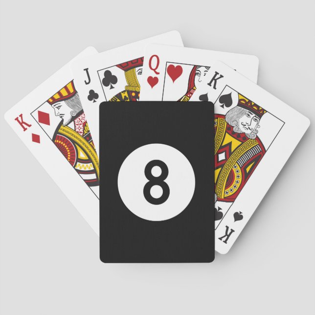 8 Ball Spielkarten (Rückseite)