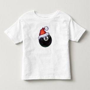 8 Ball-Weihnachten Red Hat Kleinkind T-shirt