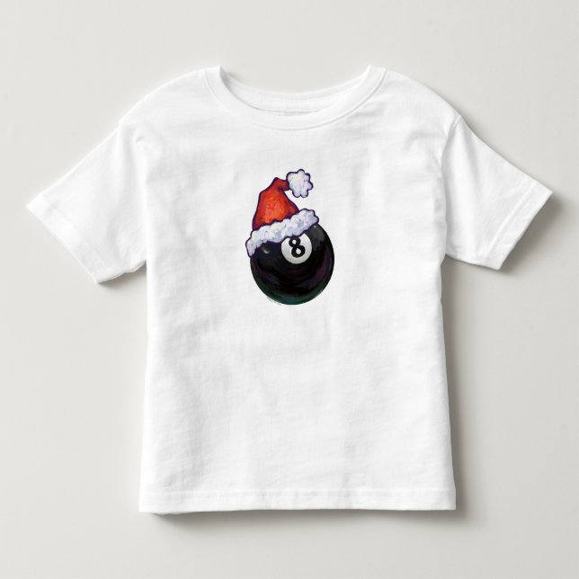 8 Ball-Weihnachten Red Hat Kleinkind T-shirt (Vorderseite)