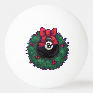 8 Ball-WeihnachtsKranz-Grün Tischtennisball