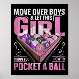 8 Billardangebot für einen Pool-Player Poster