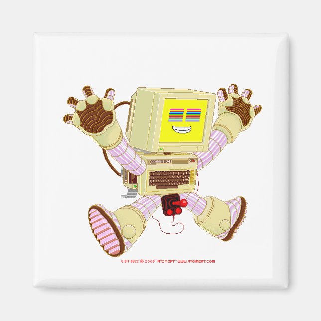8 Bit Buzz v1.0 Magnet (Vorne)