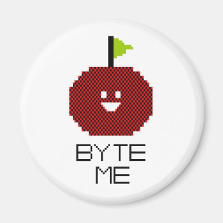 8 Bit Byte Me Niedliche Apple Pixel Art Magnet