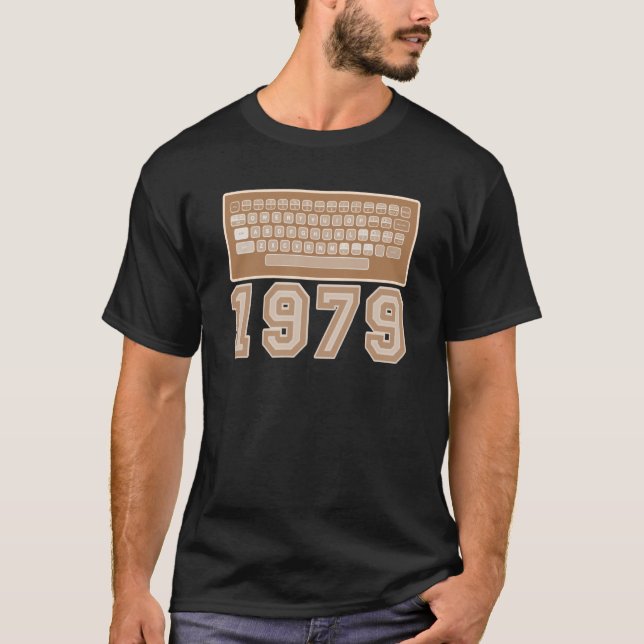 8-Bit-Computer A 400 Retro 1979 Nerd Geek Videogam T-Shirt (Vorderseite)