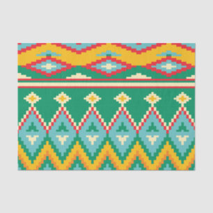 8-Bit-Design für das Tribal-Muster Seidenpapier