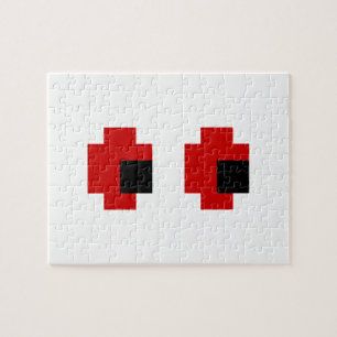 8 Bit Gruselige Rote Augen