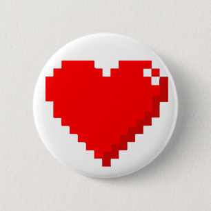 8-Bit-Herztaste Button