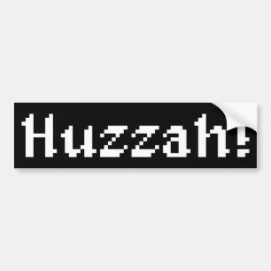 8 Bit Huzzah! Autoaufkleber