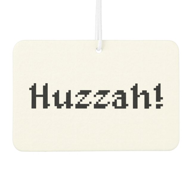 8 Bit Huzzah! Autolufterfrischer (Vorderseite)