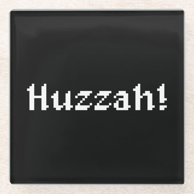 8 Bit Huzzah! Glasuntersetzer (Vorderseite)