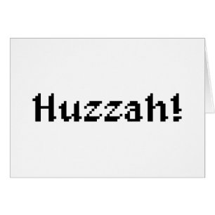 8 Bit Huzzah! Grußkarte