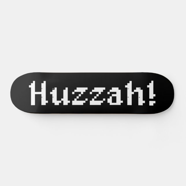 8 Bit Huzzah! Skateboard (Horizontal)