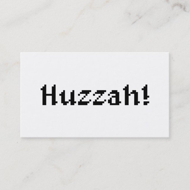 8 Bit Huzzah! Visitenkarte (Vorderseite)