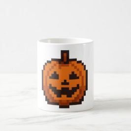 8-bit Jack O' Lantern Kaffeetasse