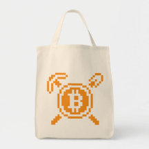 8-Bit| Lebensmittelgeschäft-Tasche Bitcoin