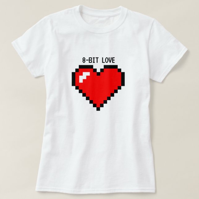 8-Bit-Liebe | T-Shirt (Design vorne)
