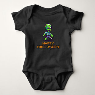 8-Bit lustiges Zombie Halloween Baby Strampler