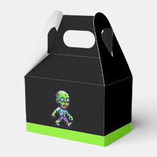8-Bit lustiges Zombie Halloween Geschenkschachtel