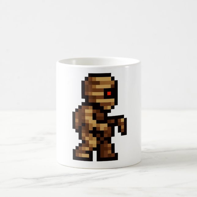 8-Bit-Mumie Kaffeetasse (Mittel)