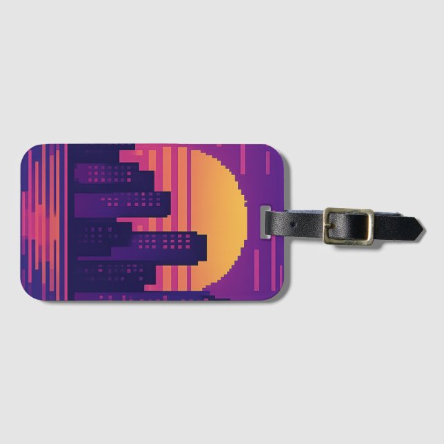 8 Bit neuntes städtisches Abzeichen Gepäckanhänger (Vorderseite (Horizontal))