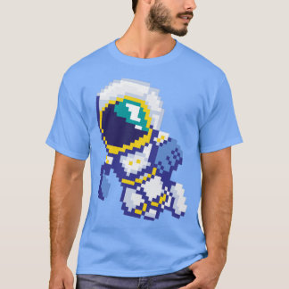 8 Bit Pixel Astronaut Space Galaxy Science Retro 8 T-Shirt