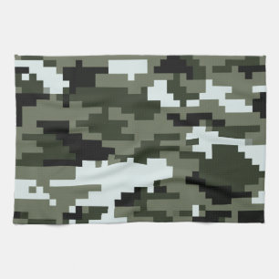 8 Bit Pixel Digital Urban Camouflage / Camouflage Handtuch