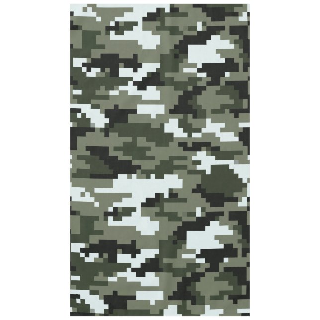 8 Bit Pixel Digital Urban Camouflage / Camouflage Tischdecke (Vorderseite)
