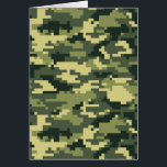 8 Bit Pixel Digital Woodland Camouflage / Camoufla<br><div class="desc">8 Bit Krieg FPS Gamer Geek Army Digital Pixel Woodland Military Camouflage. Globe Trotters ist auf die Idiosynkratische Bildsprache aus der ganzen Welt spezialisiert. Hier finden Sie einzigartige Grußkarten,  Postkarten,  Poster,  Mousepads und mehr.</div>