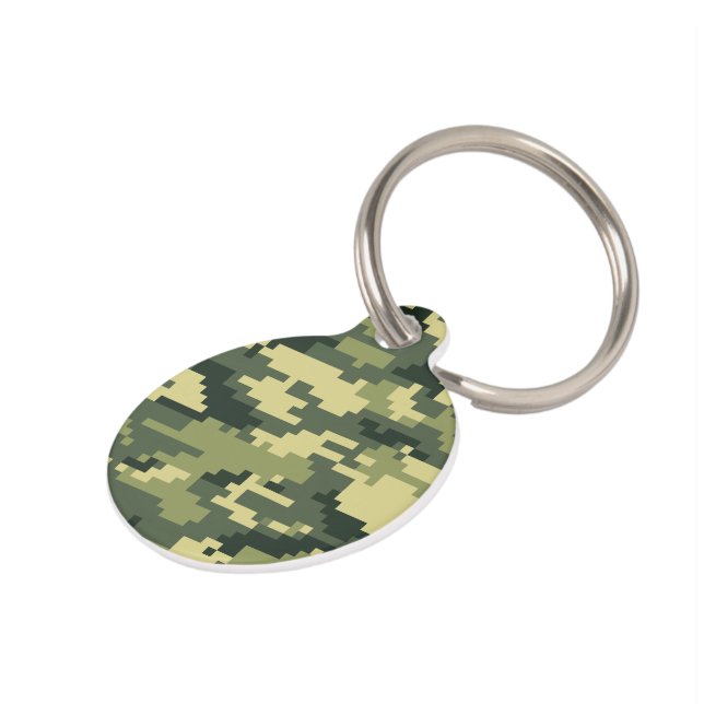 8 Bit Pixel Digital Woodland Camouflage / Camoufla Tiernamensmarke (Seite)