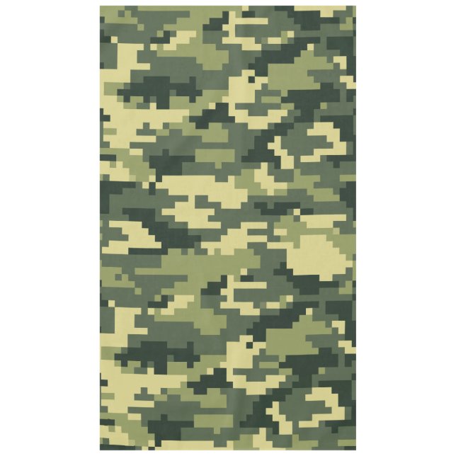 8 Bit Pixel Digital Woodland Camouflage / Camoufla Tischdecke (Vorderseite)