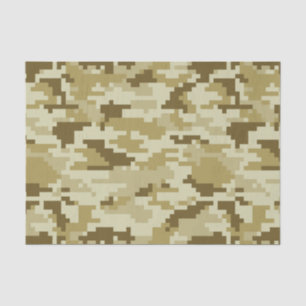 8 Bit Pixel Digital Wüste Camouflage / Camouflage Seidenpapier