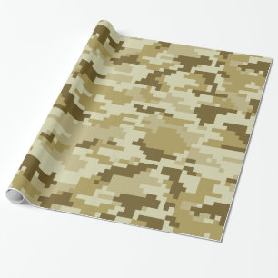 8 Bit-Pixel-Digital-Wüsten-Tarnung/Camouflage Geschenkpapier