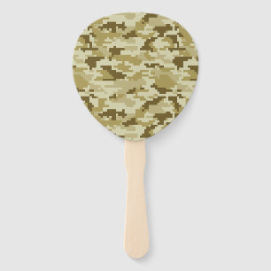 8 Bit Pixel digitale Wüste Camouflage / Camouflage Fächer