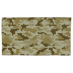 8 Bit Pixel digitale Wüste Camouflage / Camouflage Kissenbezug