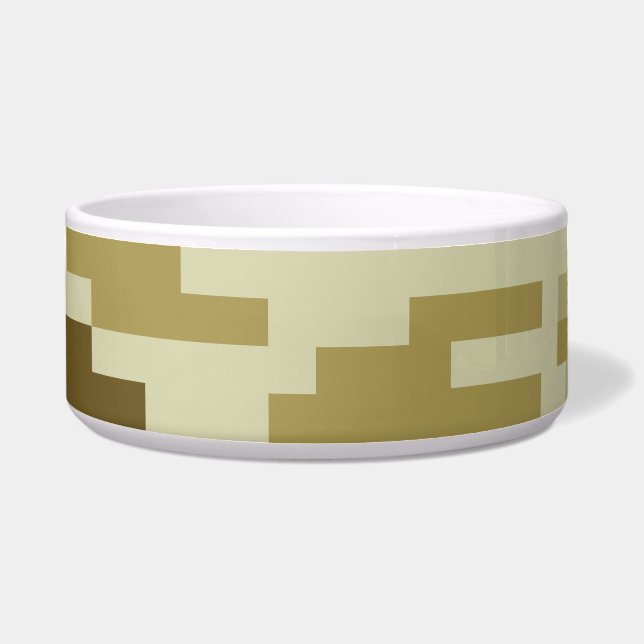 8 Bit Pixel digitale Wüste Camouflage / Camouflage Napf (Vorderseite)