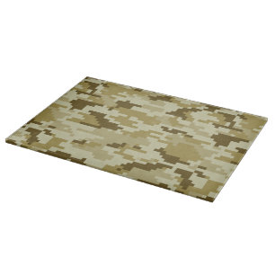 8 Bit Pixel digitale Wüste Camouflage / Camouflage Schneidebrett