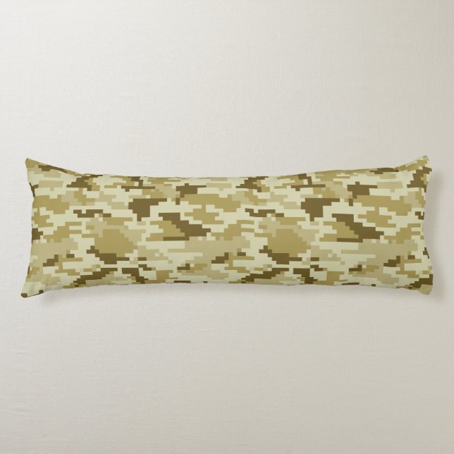 8 Bit Pixel digitale Wüste Camouflage / Camouflage Seitenschläferkissen (Vorderseite)