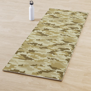 8 Bit Pixel digitale Wüste Camouflage / Camouflage Yogamatte