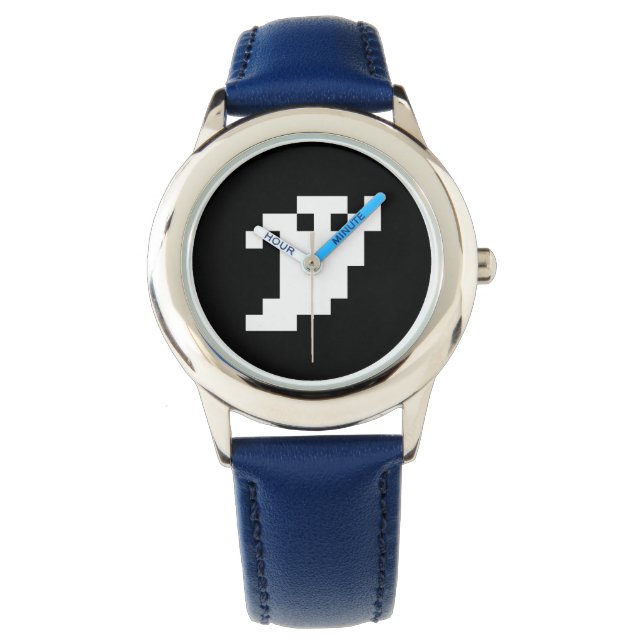 8-Bit-Pixel-Geist Armbanduhr (Vorderseite)