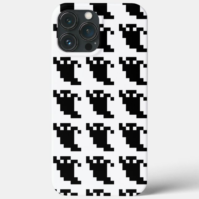 8 Bit Pixel Geist Schatten Case-Mate iPhone Hülle (Rückseite)