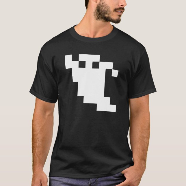 8-Bit-Pixel-Geist T-Shirt (Vorderseite)