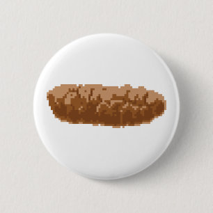 8 Bit Pixel Gekackt Button
