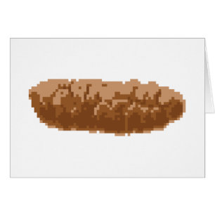 8 Bit Pixel Gekackt Grußkarte